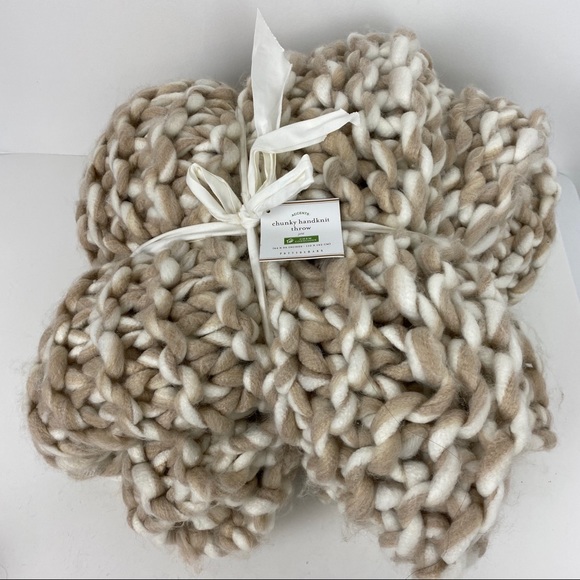 Pottery Barn Other - PB Chunky Hand-Knit Throw